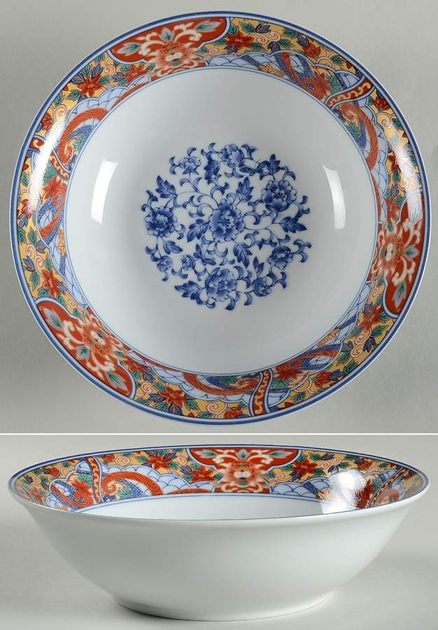 Imari Edo 9" Round Vegetable Bowl by China (Made in China)-1