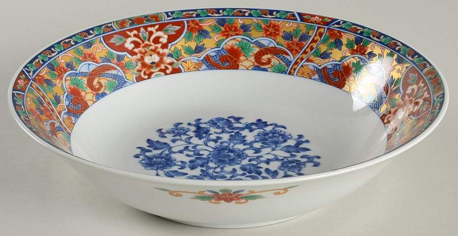 Imari Edo 9" Round Vegetable Bowl by China (Made in China)-1
