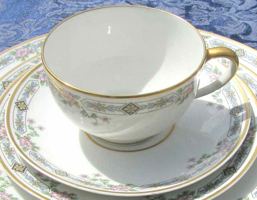 CHF663 Flat Cup & Saucer Set by Charles Field Haviland-1