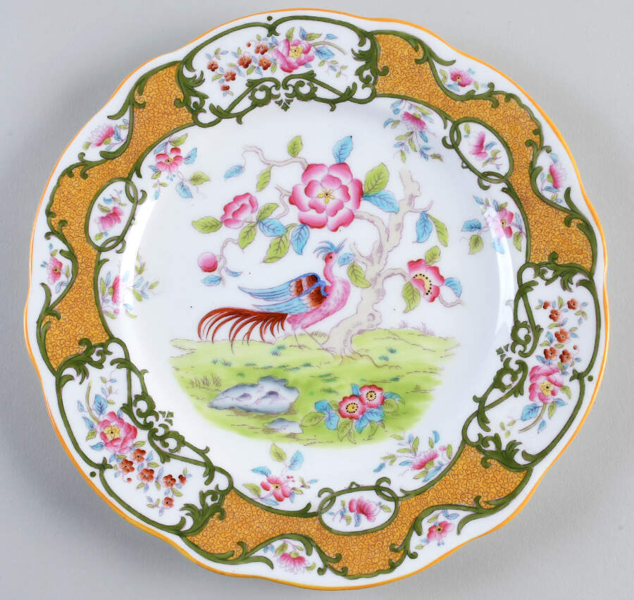 Z3137 Yellow Dinner Plate by Coalport-1