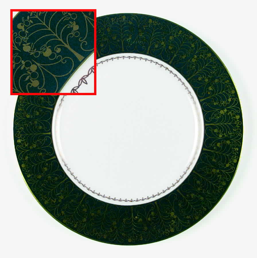 Invitation Green Dinner Plate by Coalport-1