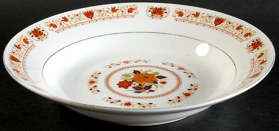 CTK1 Large Rim Soup Bowl by Cathay China-1