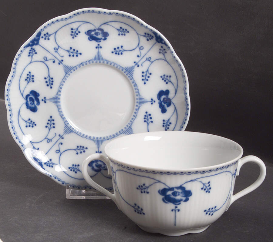 CPR4 Flat Cream Soup Bowl & Saucer Set by Christineholm-1