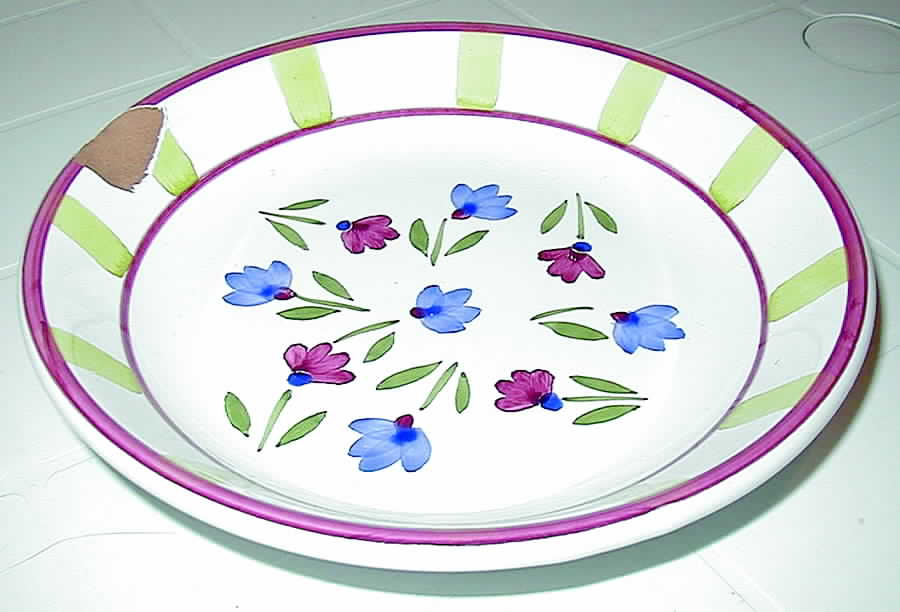 Petali Green 8" Soup/Pasta Bowl by Caleca-1