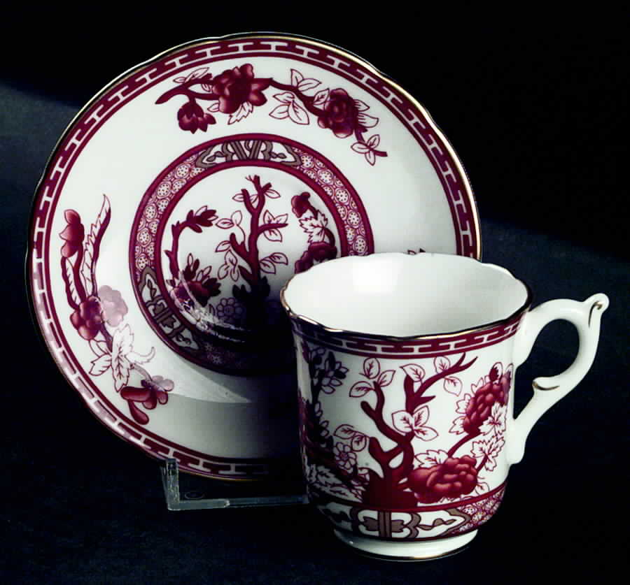 CRS84 Flat Demitasse Cup & Saucer Set by Crown Staffordshire-1