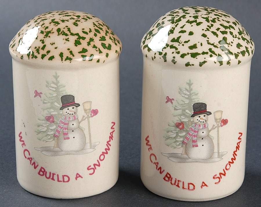 We Can Build a Snowman Salt & Pepper Set by China (Made in China)-1