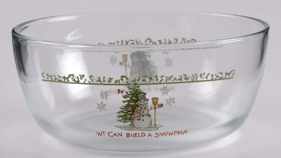 We Can Build a Snowman Glassware All Purpose Bowl by China (Made in China)-1