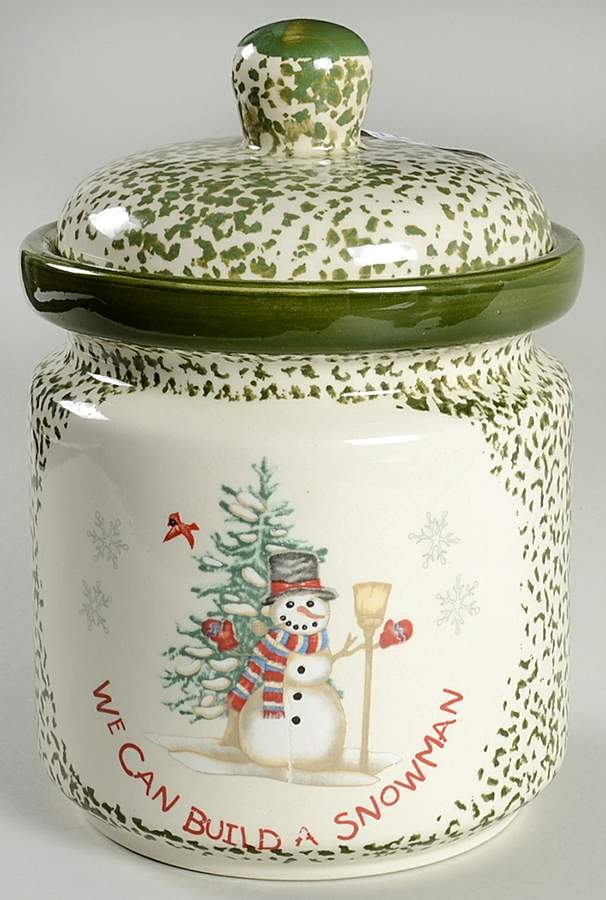We Can Build a Snowman Cookie Jar & Lid by China (Made in China)-1