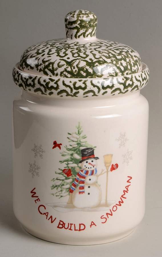 We Can Build a Snowman Cookie Jar & Lid by China (Made in China)-1