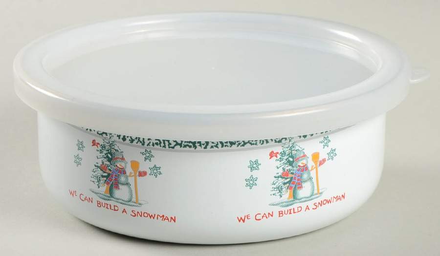 We Can Build a Snowman 5" Metal Bowl by China (Made in China)-1