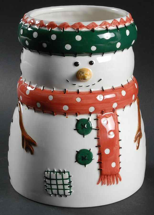 Snowman Utensil Holder by Cook's Bazaar-1
