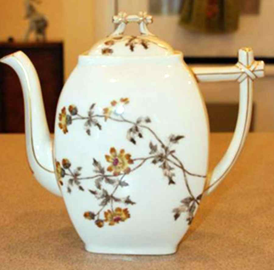 Schleiger 1311-4 Teapot & Lid by Charles Field Haviland-1