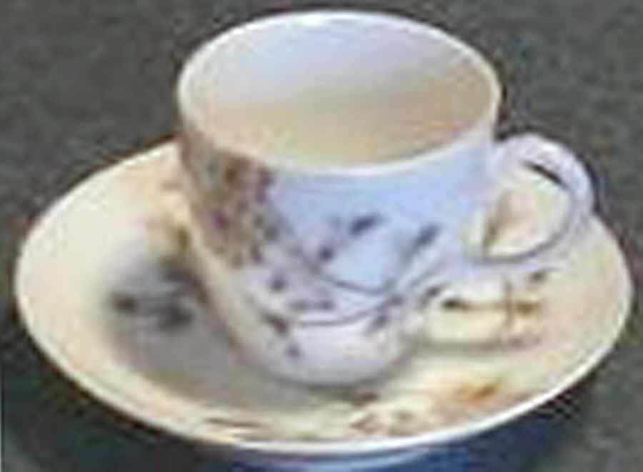 Schleiger 1311-4 Flat Demitasse Cup & Saucer Set by Charles Field Haviland-1