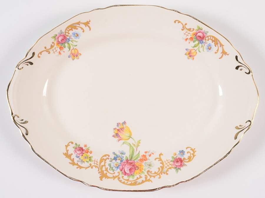 CRP94 11" Oval Serving Platter by Crown Potteries-1