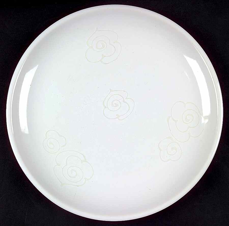Faded Rose Dinner Plate by Crate & Barrel-1