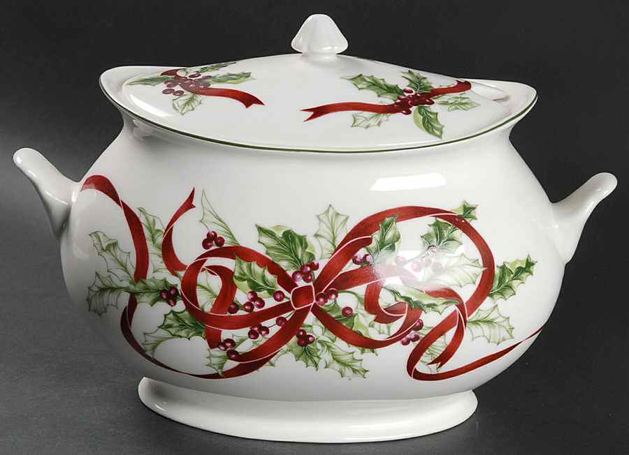 Winter Garland Tureen &  Lid by Charter Club-1