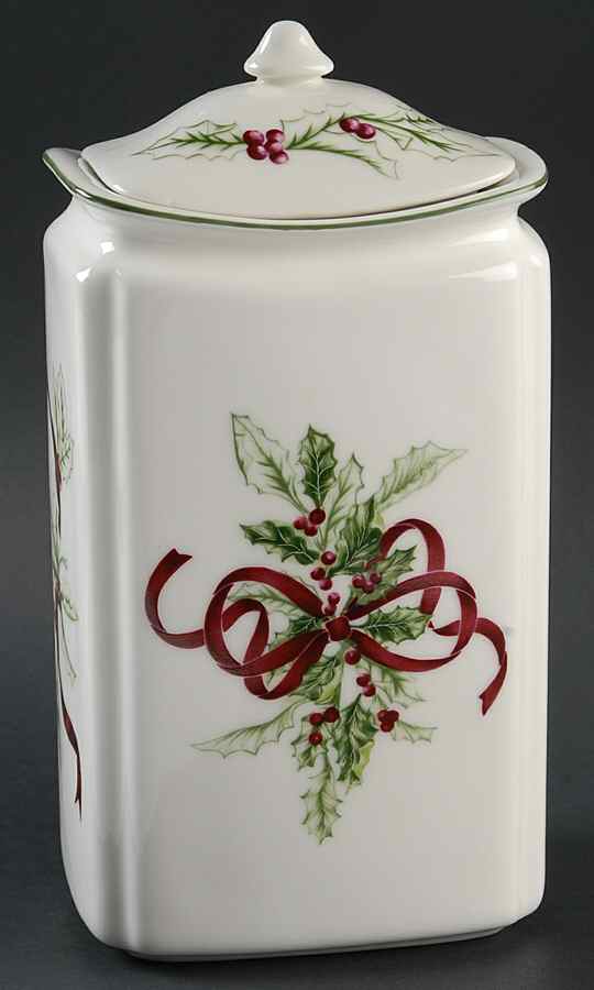 Winter Garland Large Canister & Lid by Charter Club-1