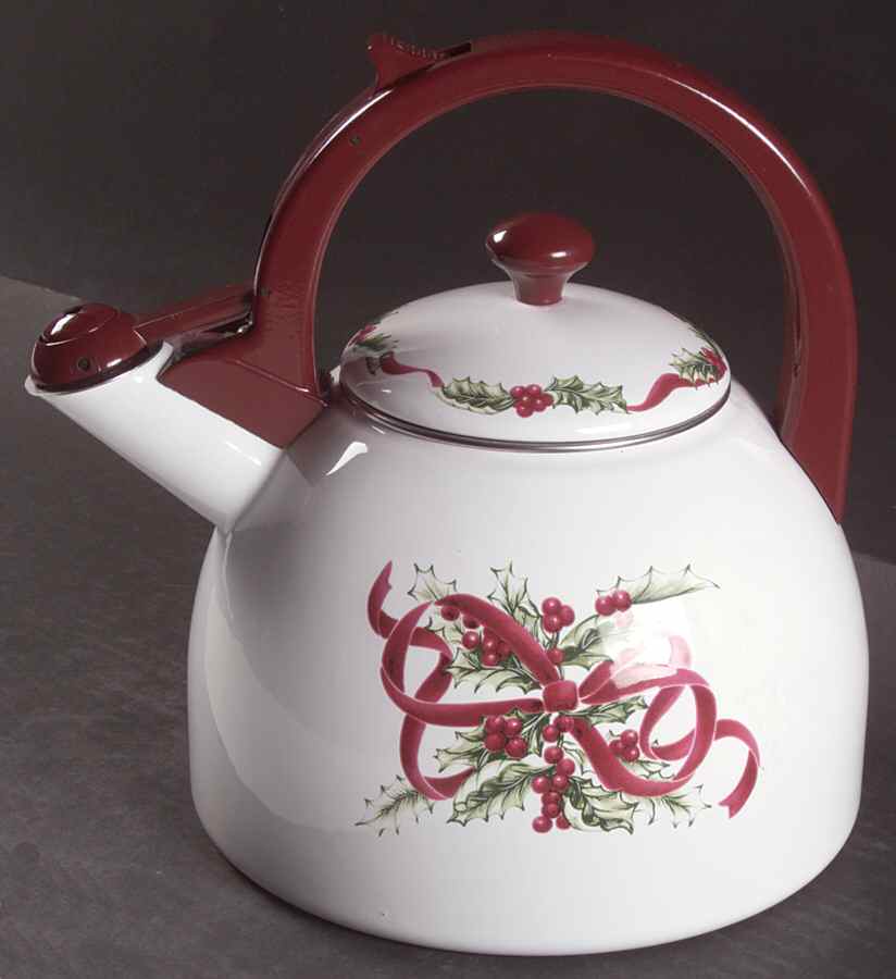 Winter Garland Metal Kettle & Lid by Charter Club-1