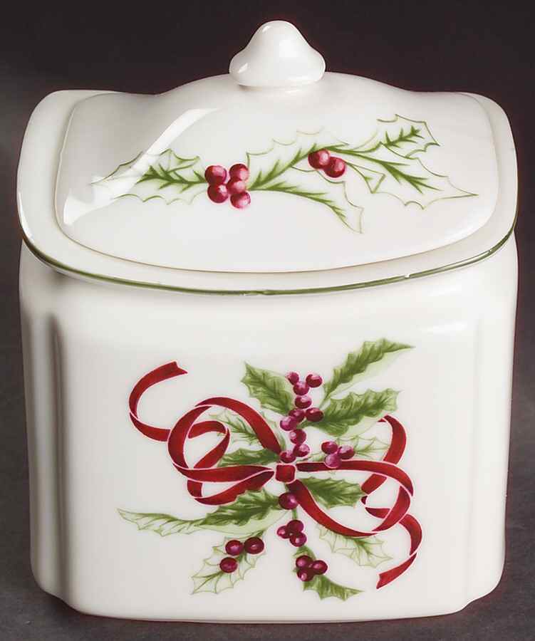Winter Garland Small Canister & Lid by Charter Club-1