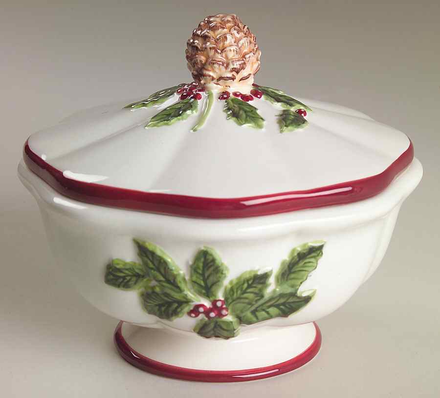 Winter Garland Candy Box & Lid by Charter Club-1