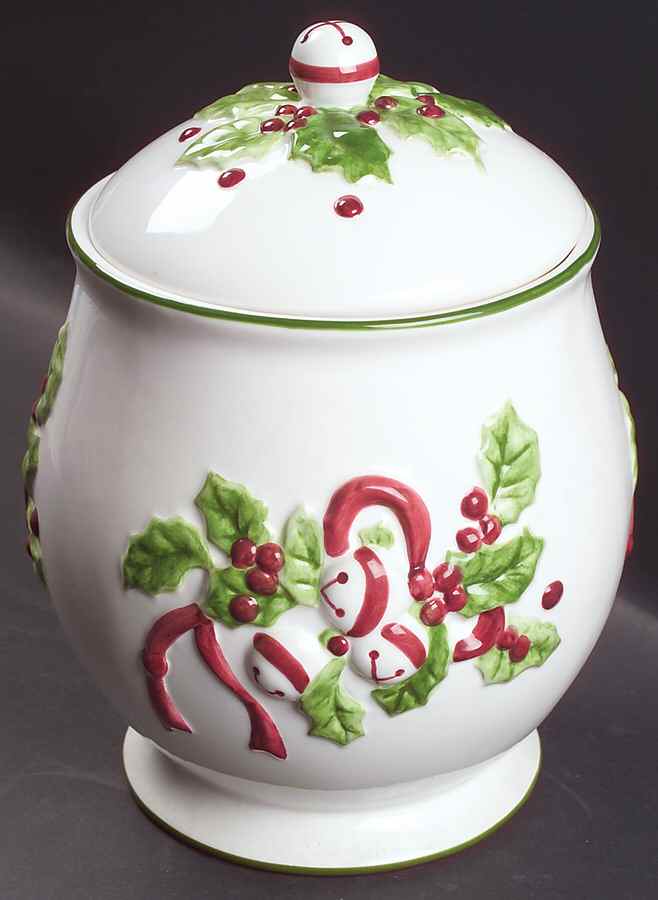 Winter Garland Cookie Jar & Lid by Charter Club-1