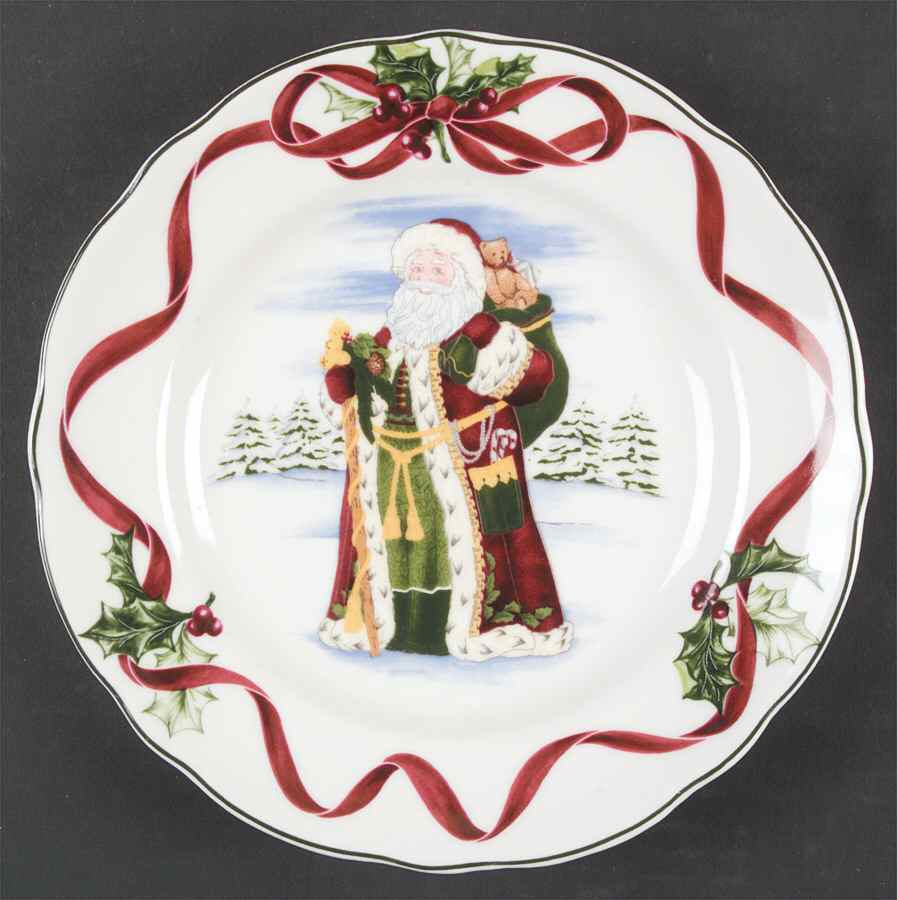 Winter Garland Accent Luncheon Plate by Charter Club-1