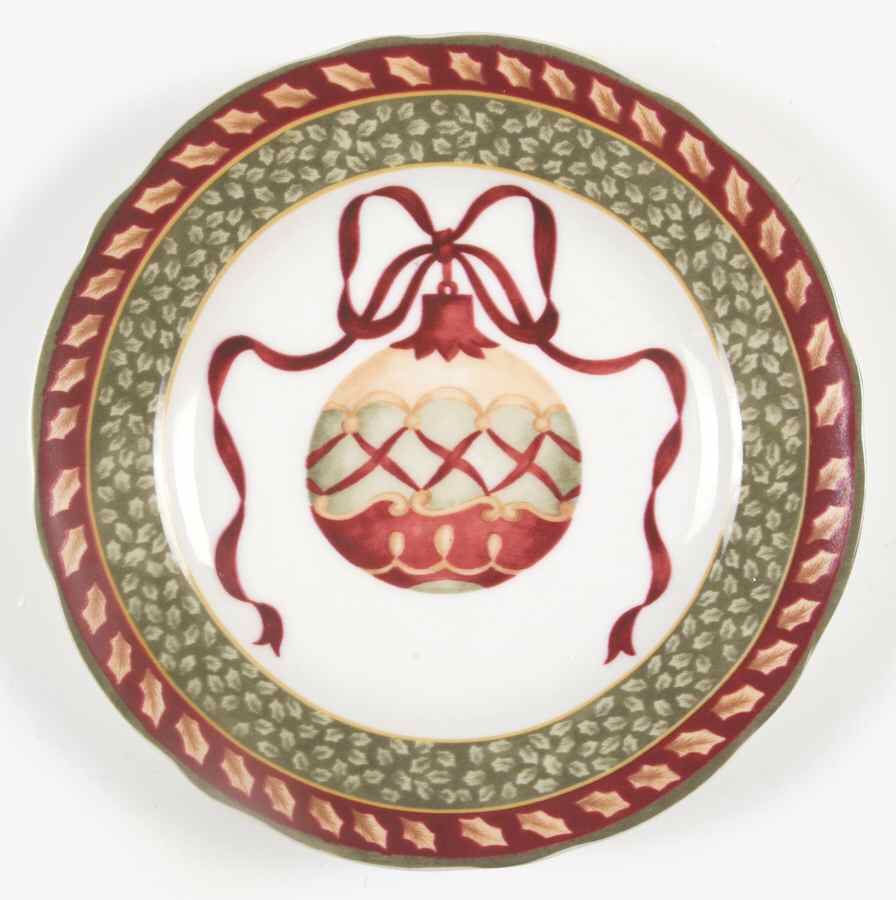 Winter Garland Accent Luncheon Plate by Charter Club-1