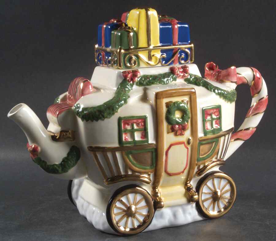 Winter Garland Figural Teapot & Lid by Charter Club-1