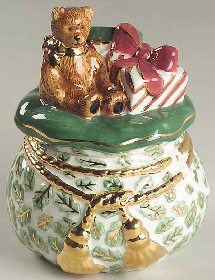 Winter Garland Figural Sugar Bowl & Lid by Charter Club-1