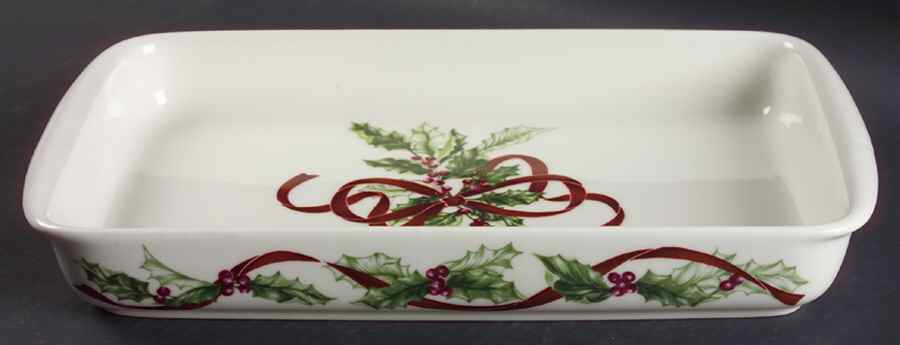 Winter Garland 14" Rectangular Baker by Charter Club-1