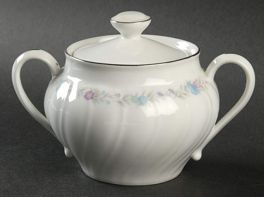 Alicia Sugar Bowl & Lid by Crest Wood-1