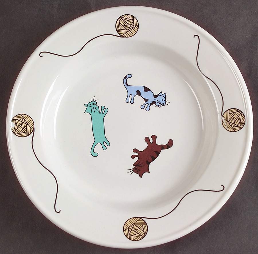 Raining Cats & Dogs Salad Plate by Citation-1