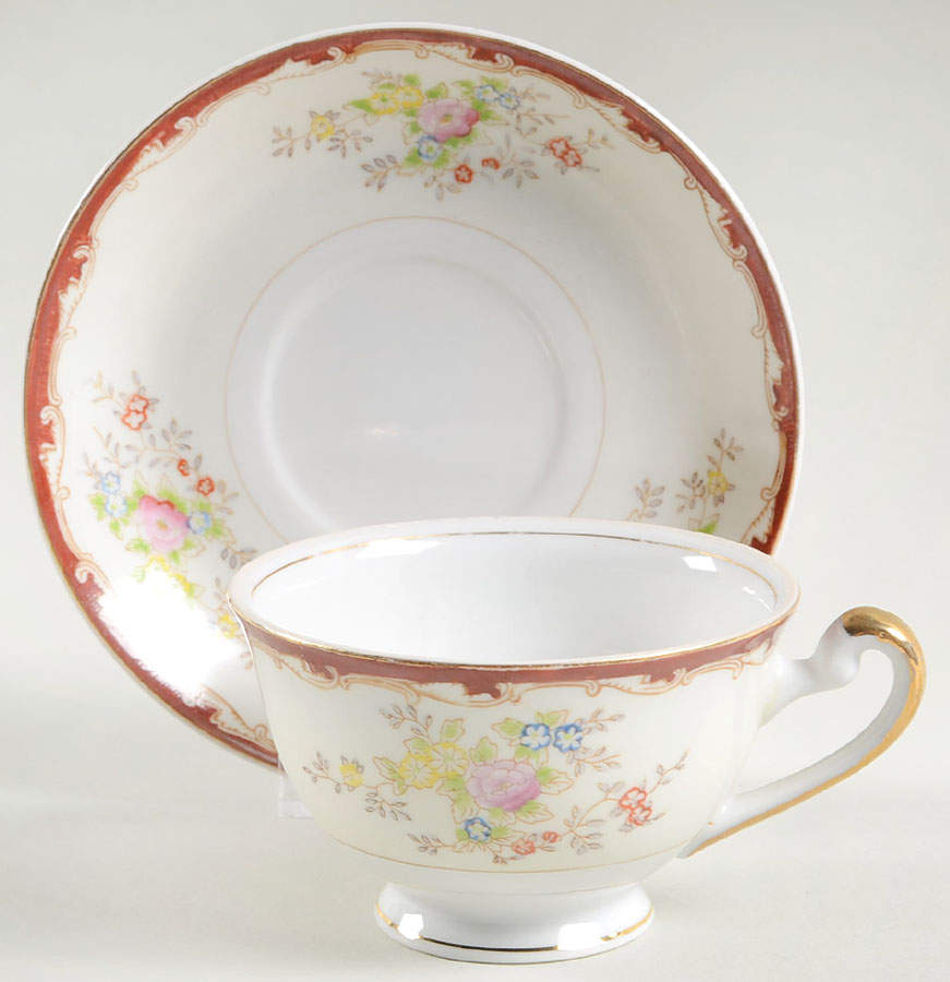 CWJ3 Footed Cup & Saucer Set by Cosmos Ware Japan-1