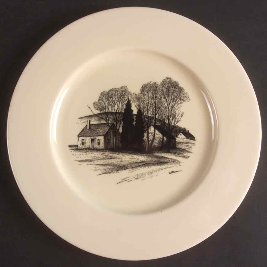Farm Scenes Dinner Plate by Castleton (USA)-1