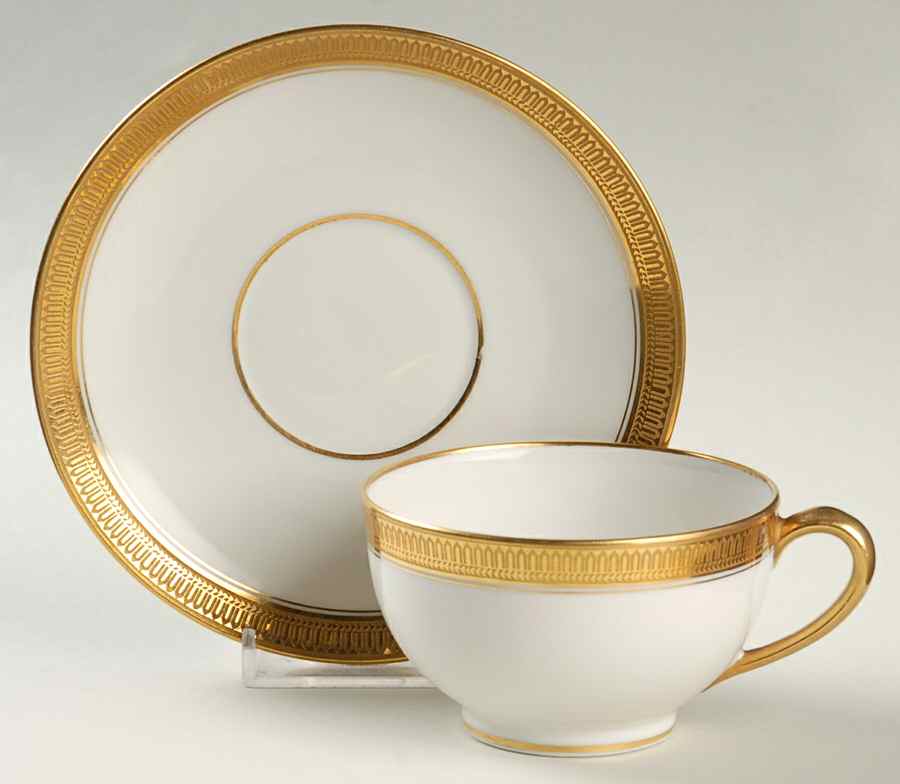 CHF698 Flat Cup & Saucer Set by Charles Field Haviland-1