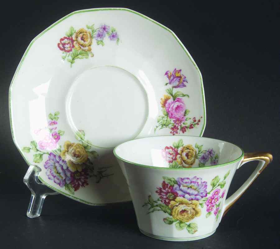 CHF700 Flat Cup & Saucer Set by Charles Field Haviland-1