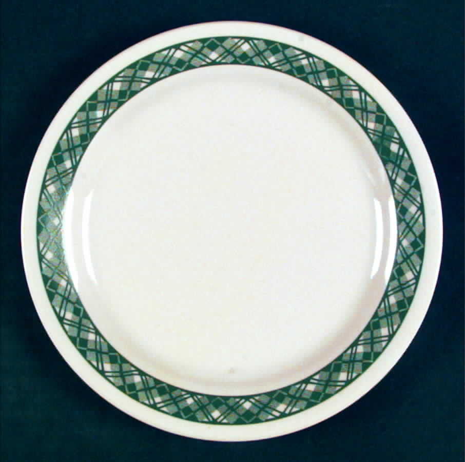 Green Plaid (Corelle) Bread & Butter Plate by Corning Corelle-1
