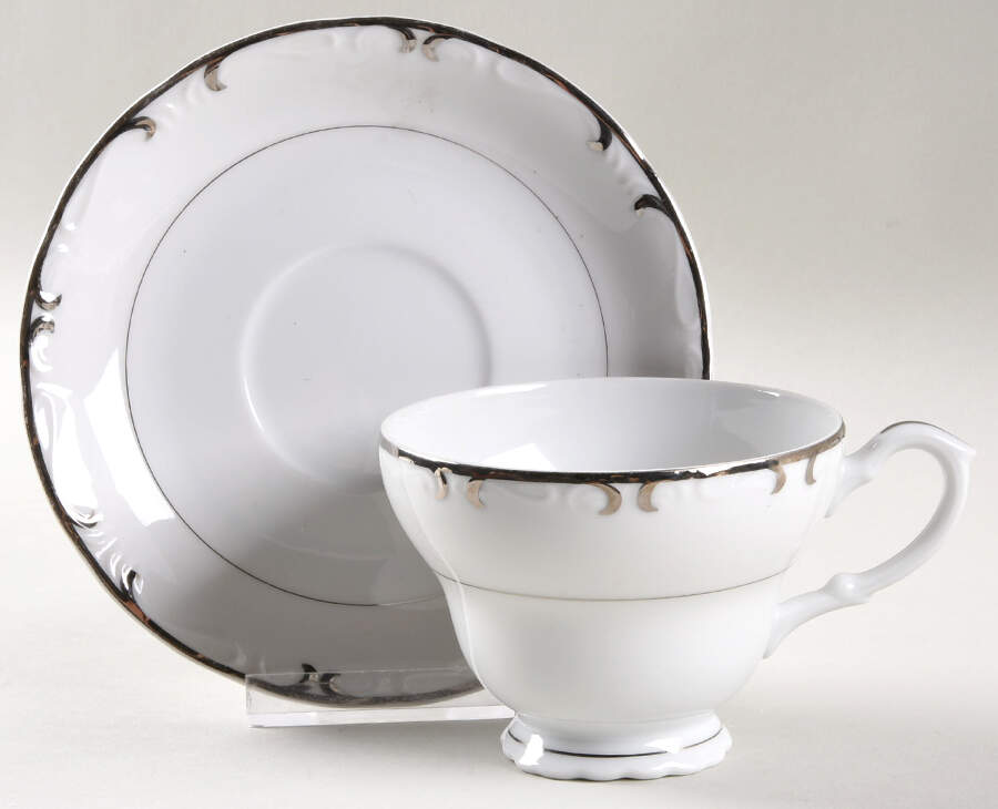 Empire Footed Cup & Saucer Set by Ceramic Guild-1