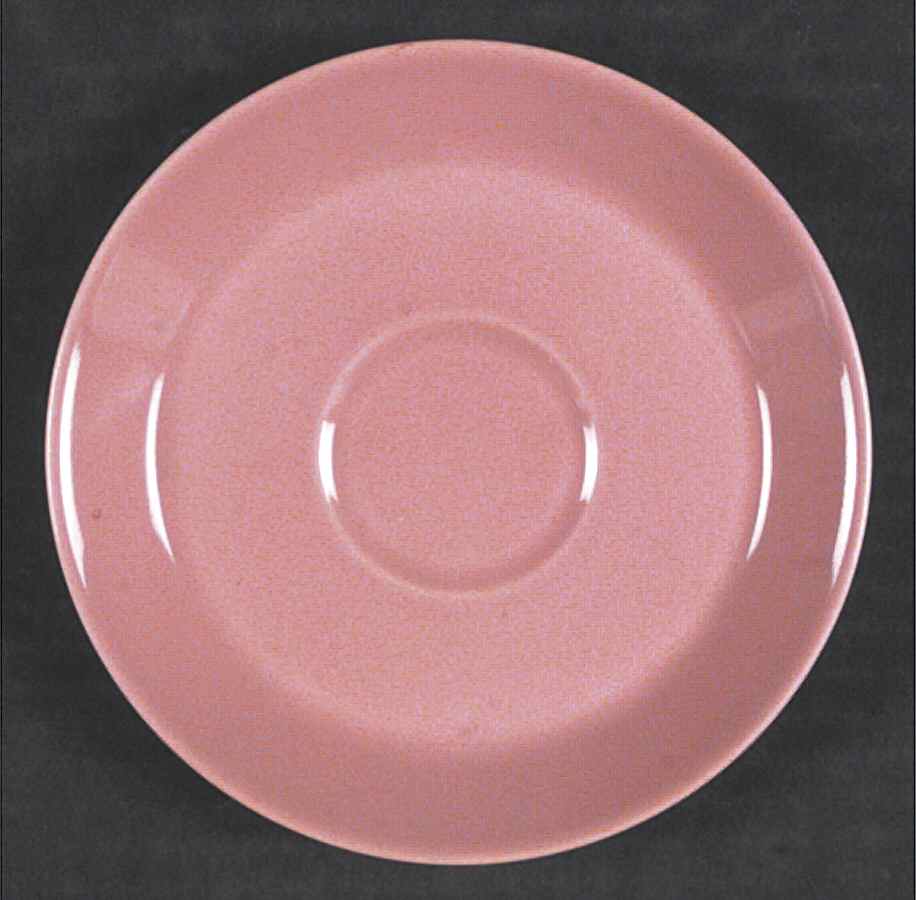 Forma Pink Saucer by Crown Lynn-1
