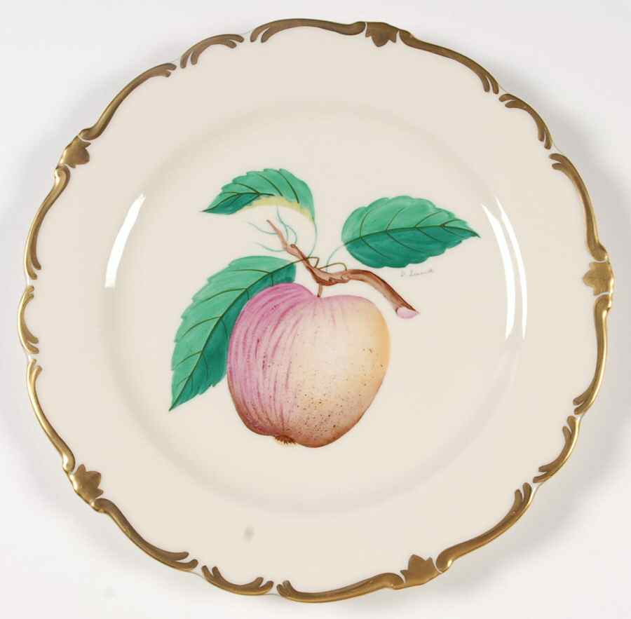 American Fruit Print Luncheon Plate by Castleton (USA)-1