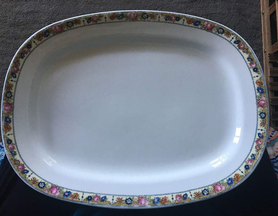 CRO195 13" Oval Serving Platter by Crooksville-1