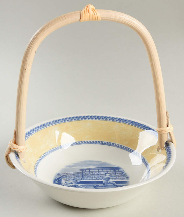 Millennium Collection 7''-7 1/4'' Basket W/Bamboo Handle HC by Churchill-1