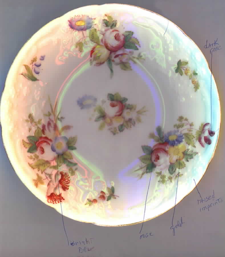 Sevres Group (Embossed, Gold Trim) Bread & Butter Plate by Coalport-1