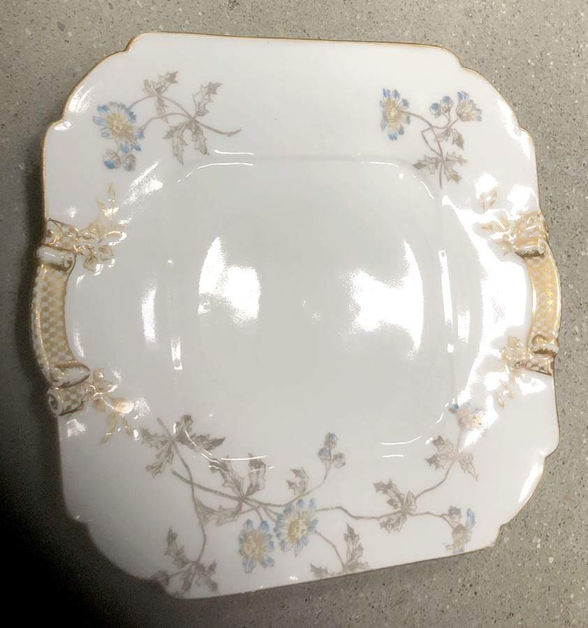 Schleiger 1311-1 Square Handled Cake Plate by Charles Field Haviland-1