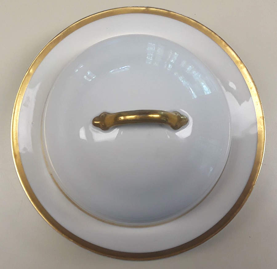 CHF720 Round Covered Butter w/Strainer by Charles Field Haviland-1