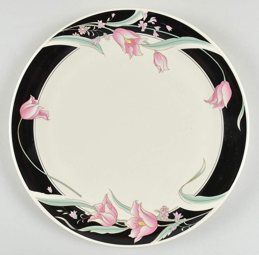 Serena (Cream Background) 12" Chop Plate (Round Platter) by China Pearl-1