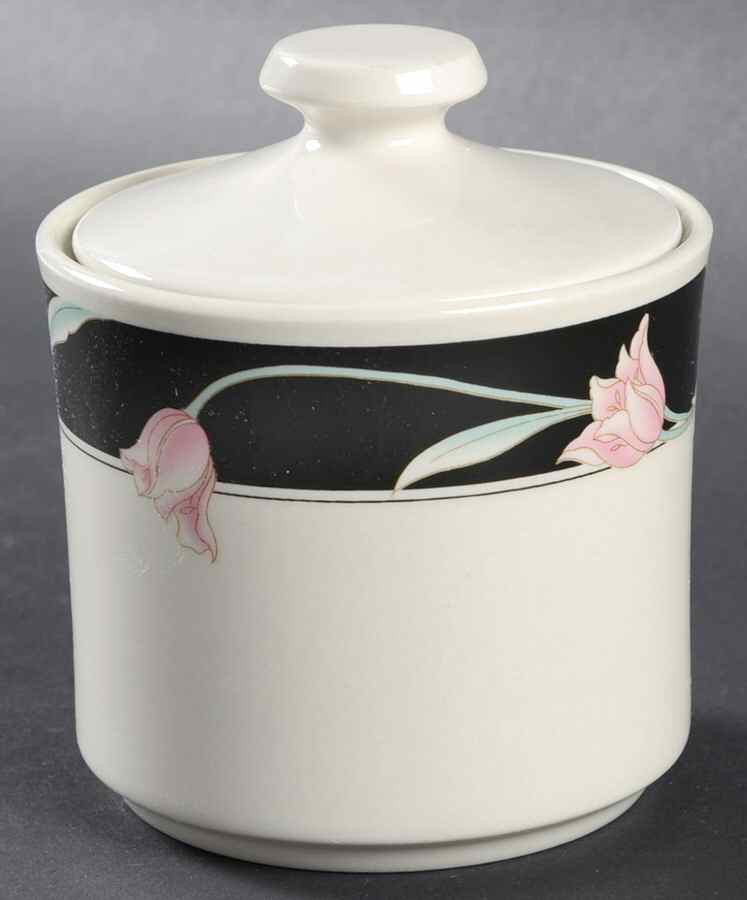 Serena (Cream Background) Sugar Bowl & Lid by China Pearl-1