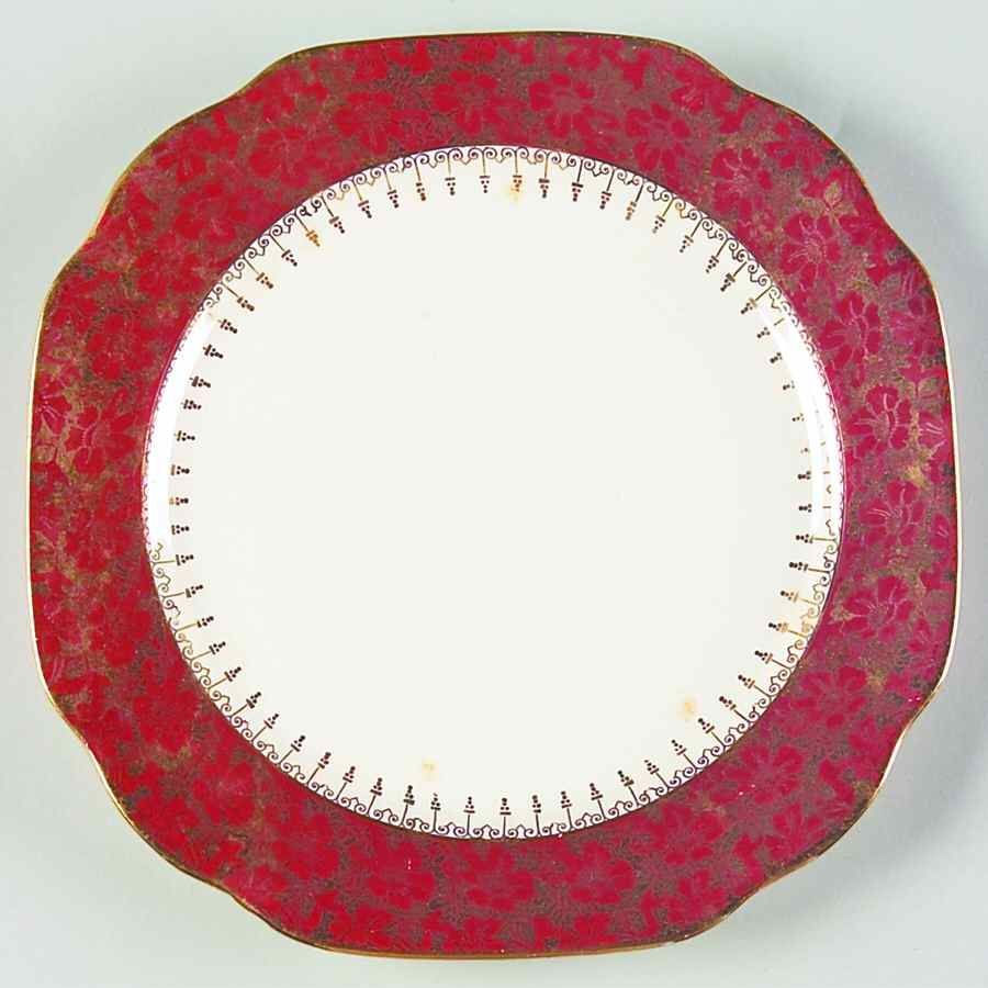CRO199 Square Salad Plate by Crooksville-1