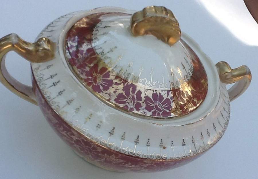 CRO199 Sugar Bowl & Lid by Crooksville-1