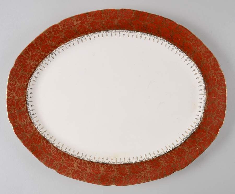 CRO199 13" Oval Serving Platter by Crooksville-1